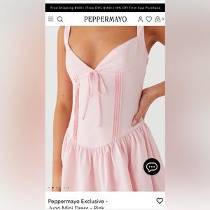 Peppermayo Exclusive - Juno Mini Dress - Pink